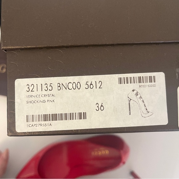 Gucci patent leather shoes heels shocking pink size 36 - Picture 2 of 9